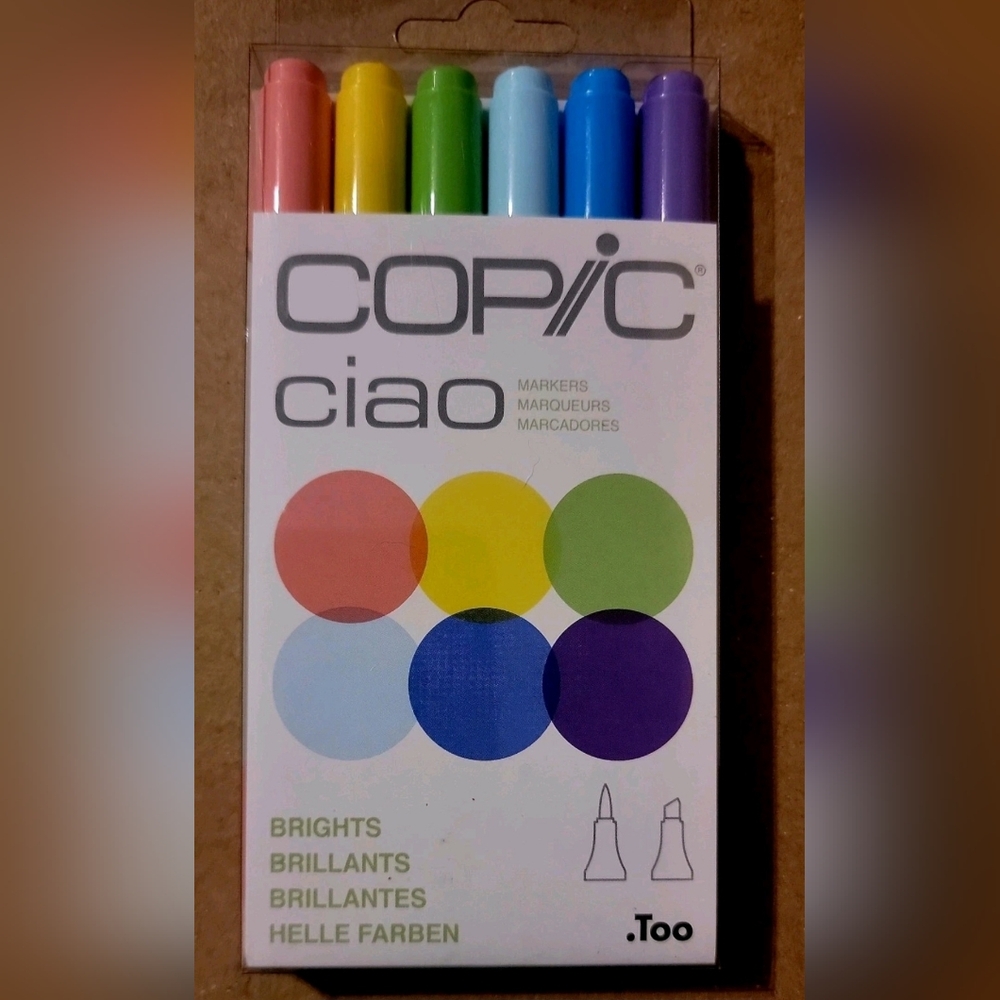 Copic Ciao Alcohol Ink Marker Set 2 TIP BRIGHT Amethyst Peach Frost Process Blue - Picture 6 of 8